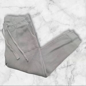 Telluride Clothing Company Size Small Cream Colored Thermal Joggers